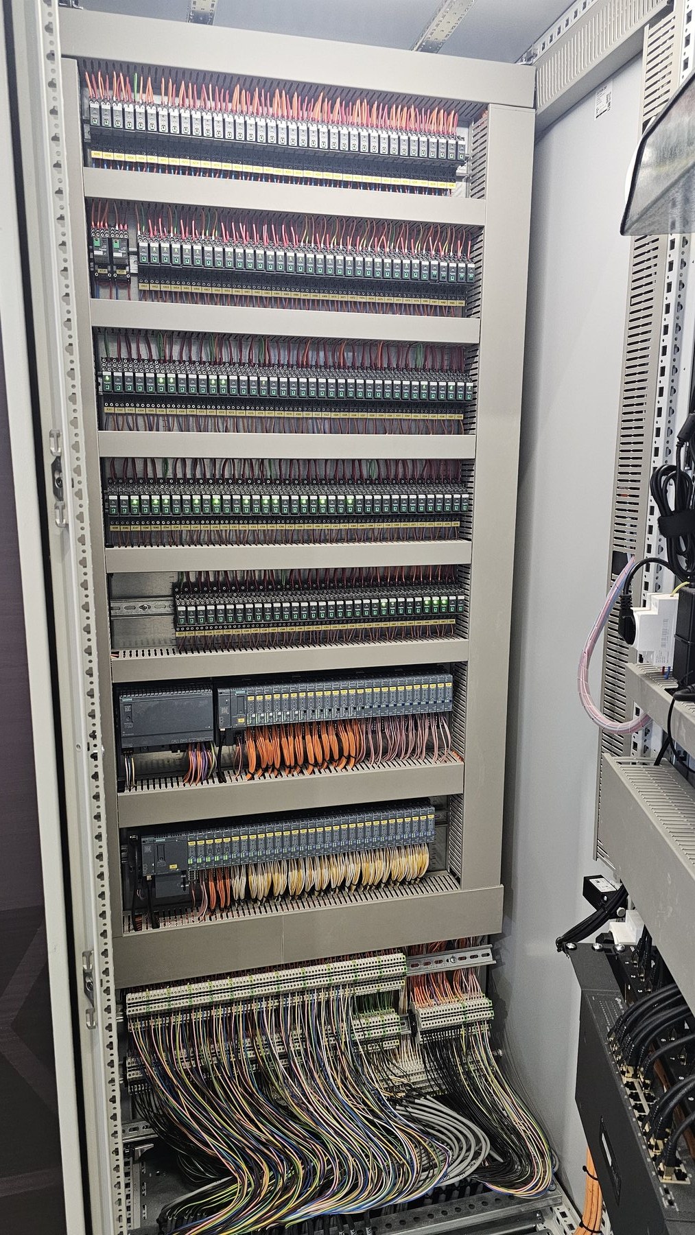 Μεγάλος αριθμός καναλιών I/O και καλωδίωσης στον πίνακα αυτοματισμού